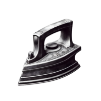 AI generated An isolated iron cutout object on transparent background, PNG file