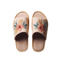 AI generated An isolated slippers cutout object on transparent background, PNG file