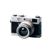 AI generated An isolated camera cutout object on transparent background, PNG file