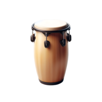 AI generated An isolated bongos musical instrument cutout object on transparent background, PNG file