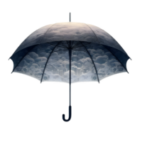 AI generated An isolated umbrella cutout object on transparent background, PNG file