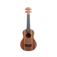 AI generated An isolated ukulele musical instrument cutout object on transparent background, PNG file