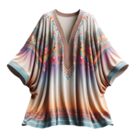 AI generated Isolated kaftan fashion piece of clothing on a transparent background, PNG File Format