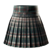 AI generated Isolated kilt fashion piece of clothing on a transparent background, PNG File Format