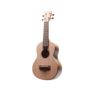 AI generated An isolated ukulele musical instrument cutout object on transparent background, PNG file