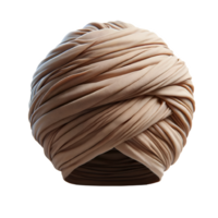AI generated Isolated Turban clothing item on a transparent background, PNG File Format