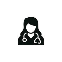 Doctor icon isolated on white background vector