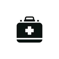 Medical kit icon isolated on white background vector