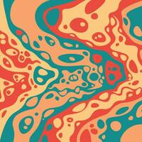 Abstract colorful psychedelic groovy background. vector