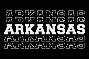 patriótico Estados Unidos estado Arkansas camiseta diseño vector