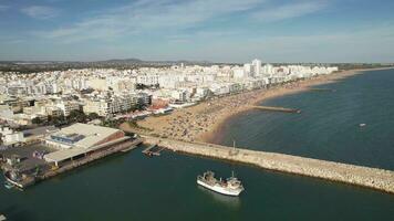 aereo Visualizza di quarteira, algarve, Portogallo video