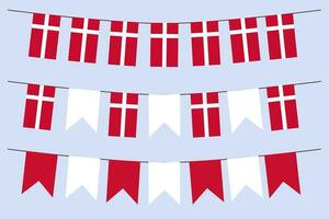 Flag of Denmark vector illustration