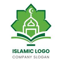 Islamic logo design template vector
