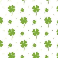 seamless pattern with clover. Pattern for St. Patrick's Day. Saint patrick background vector illustration