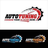 Auto tuning logo vector template.