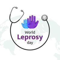 World Leprosy day vector illustration