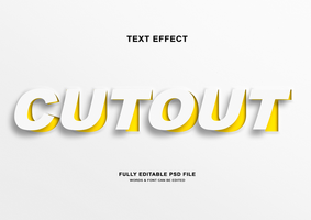 editable papel separar texto estilo efecto psd