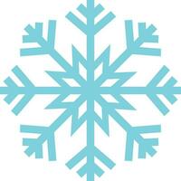 Winter Blue Snowflake Vector Illustration