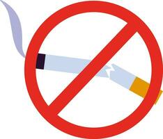 No Smoking Here Red Annulus Sign vector