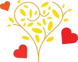 Tree Of Love Logo Vector Illustration