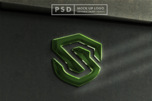 3d realistico logo modello premio PSD
