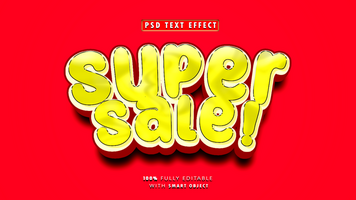 Super Sale Editable Text Style Effect psd