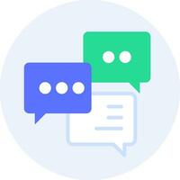 discussion talk communications modern icon clipart illustration vector