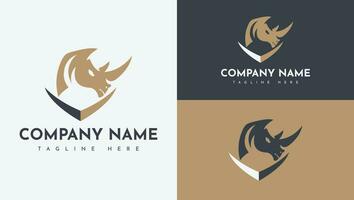 Rhino Logo Design vector