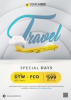 Special promo travel template psd