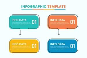 vector flecha infografía diseño para negocio conceptos lata ser usado para presentación pancartas