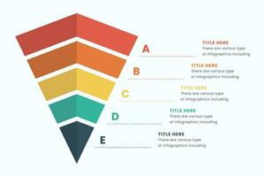 Pyramid infographic design element template, layout vector for presentation, banner, report, brochure, flyer.