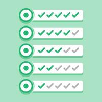 Checklist rating symbol design vector