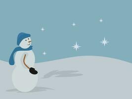 flat design winter vector illustration