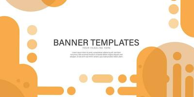 Banner background templates abstract style poster backdrop vector graphic design