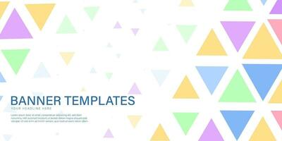 Banner background templates abstract style poster backdrop vector graphic design
