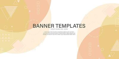 Banner background templates abstract style poster backdrop vector graphic design