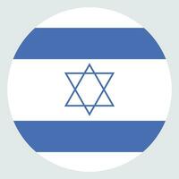 el bandera de Israel. bandera icono. estándar color. vector