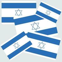 el bandera de Israel. bandera icono. estándar color. vector