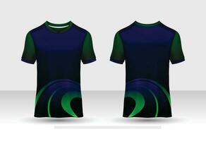 Front back tshirt design. Sports design for football, racing, cycling, gaming jersey vector. vector