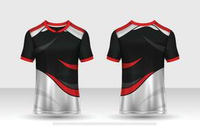 t-shirt sport design template, Soccer jersey mockup for football club. uniform front and back view. vector