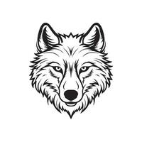 Fox Head Vector, Illustration of a Fox vector