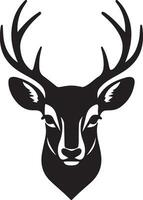 Deer head vector illustration silhouettes art design