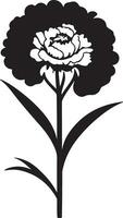 black and white flower vector