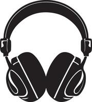 Headphones icon and white background vector