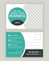 Post card design vector