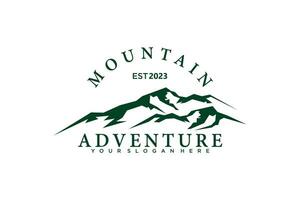 mountain logo design with outdoor and adventure concept vector