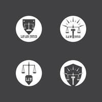 Law And Justice logo vector template illustration