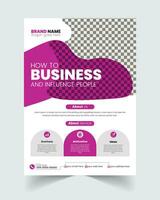 Creative corporate business flyer brochure template design, Abstract business flyer, Brochure design, Cover design, Poster, Marketing agency flyer design. vector