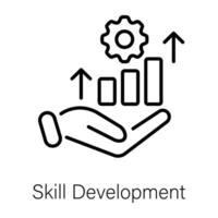 Trendy Skill Development vector