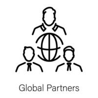 Trendy Global Partners vector